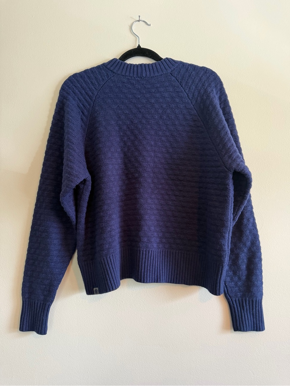 Lululemon Textured Play Sweater | Navy Cashmere Blend | Medium - Picture 5 of 6